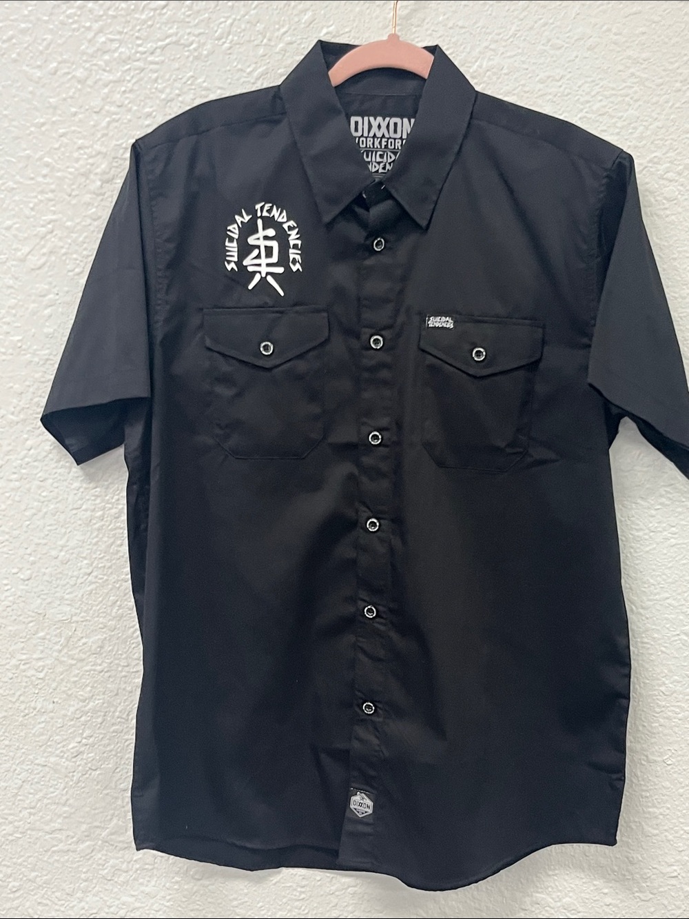 DIXXON “Suicidal Tendencies”Black Short-Sleeve Button-Down Workforce Shirt
#1099